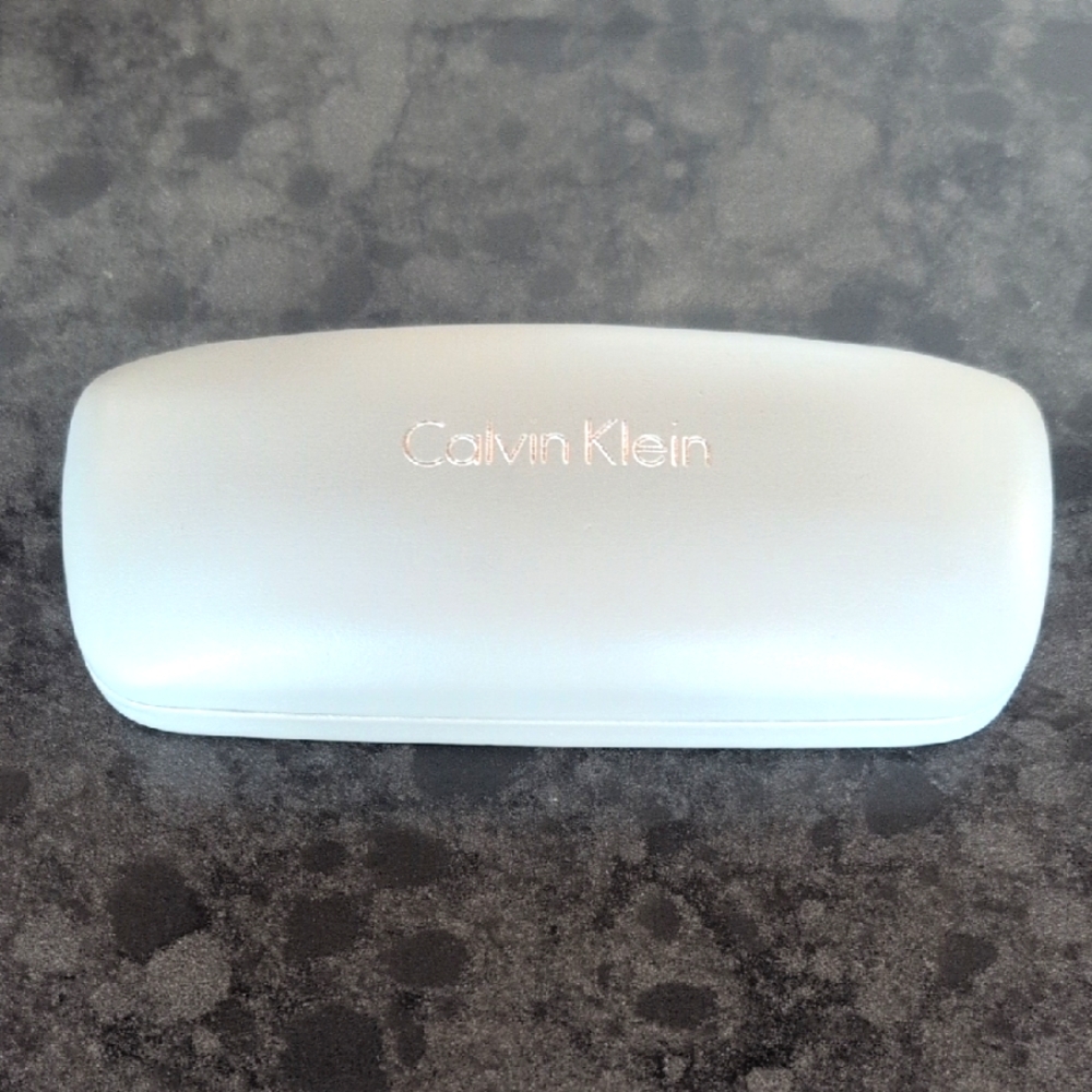 Calvin Klein Light Gray Eyeglass Case